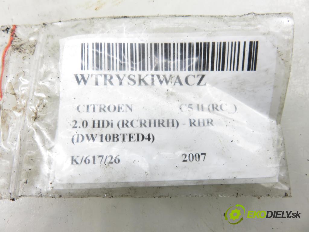 CITROEN C5 II (RC_) LIFTBACK 2007 100,00 2.0 HDi 136 - RHR (DW10BTED4) 1997,00 vstrekovač 9658194180 (Vstrekovač paliva)