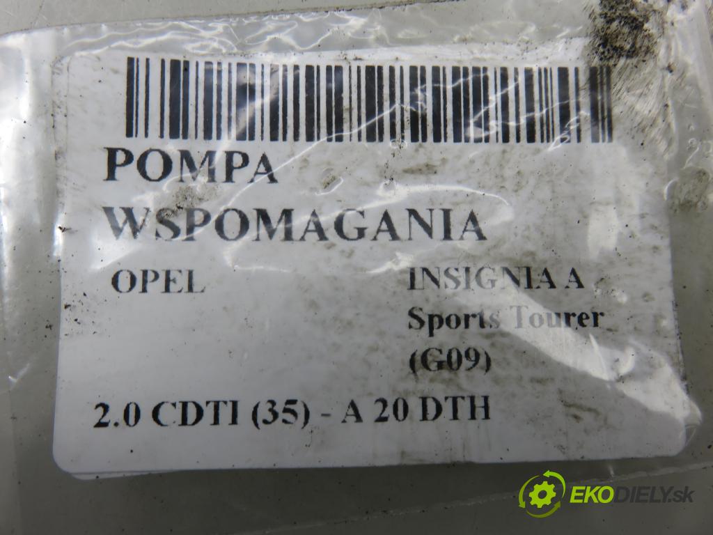 OPEL INSIGNIA A Sports Tourer (G09) KOMBI 2011 118,00 2.0 CDTI 160 - A 20 DTH 1956,00 Pumpa servočerpadlo 13309336 (Servočerpadlo)