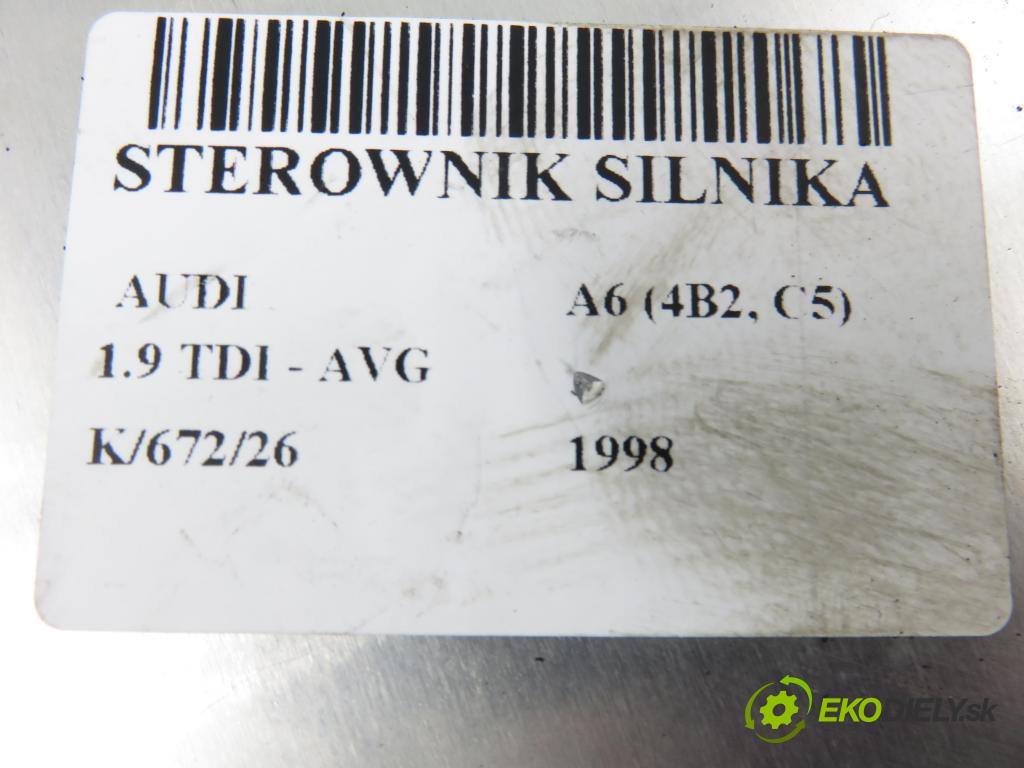 AUDI A6 (4B2, C5) SEDAN 1998 81,00 1.9 TDI 110 - AVG 1896,00 řídící jednotka motora 038906012AB ; 0281010203