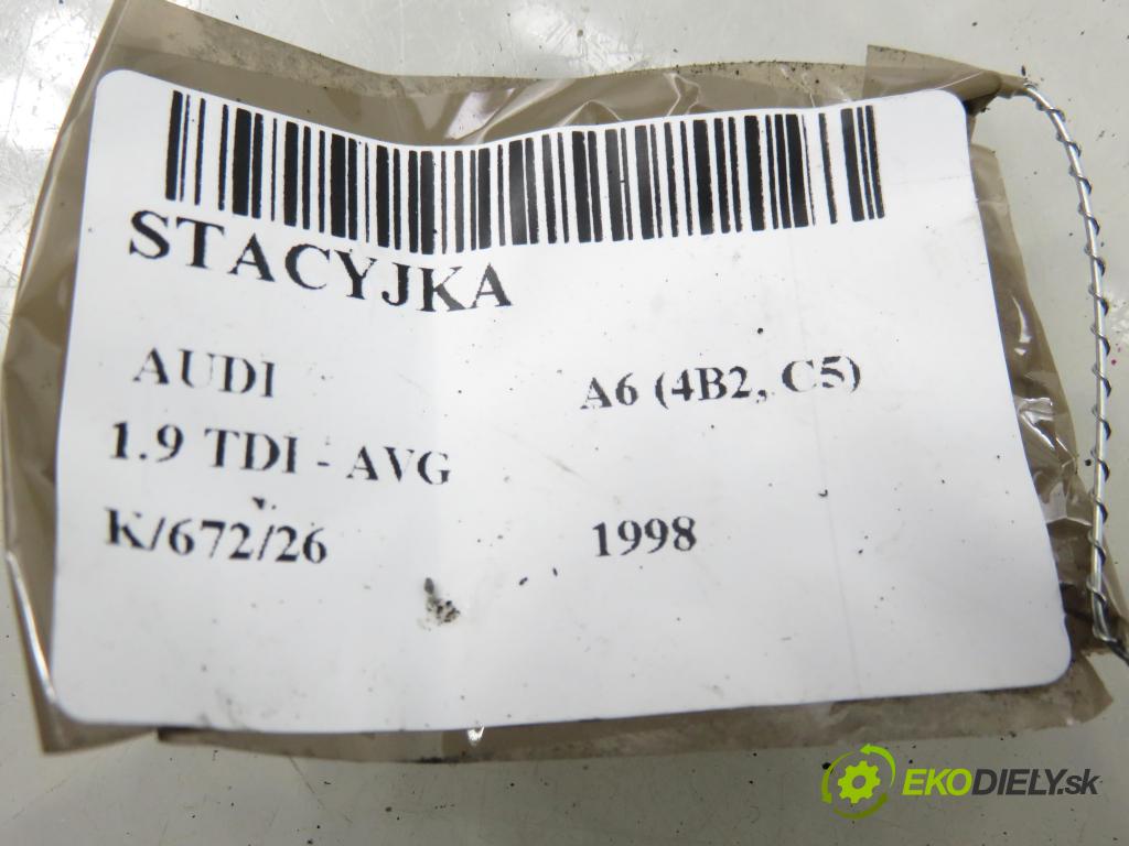 AUDI A6 (4B2, C5) SEDAN 1998 81,00 1.9 TDI 110 - AVG 1896,00 spínačka 4B0905851C (Spínací skříňka)