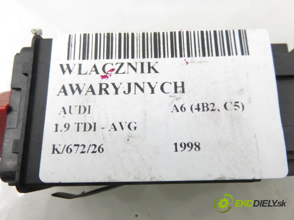 AUDI A6 (4B2, C5) SEDAN 1998 81,00 1.9 TDI 110 - AVG 1896,00 přepínač nouzových