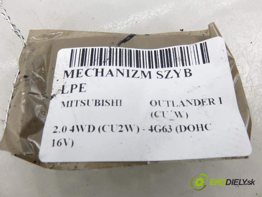 MITSUBISHI OUTLANDER I (CU_W) SUV 2002 100,00 2.0 4WD (CU2W) - 4G63 (DOHC 16V) 1997,00 mechanismus oken MR573885LH