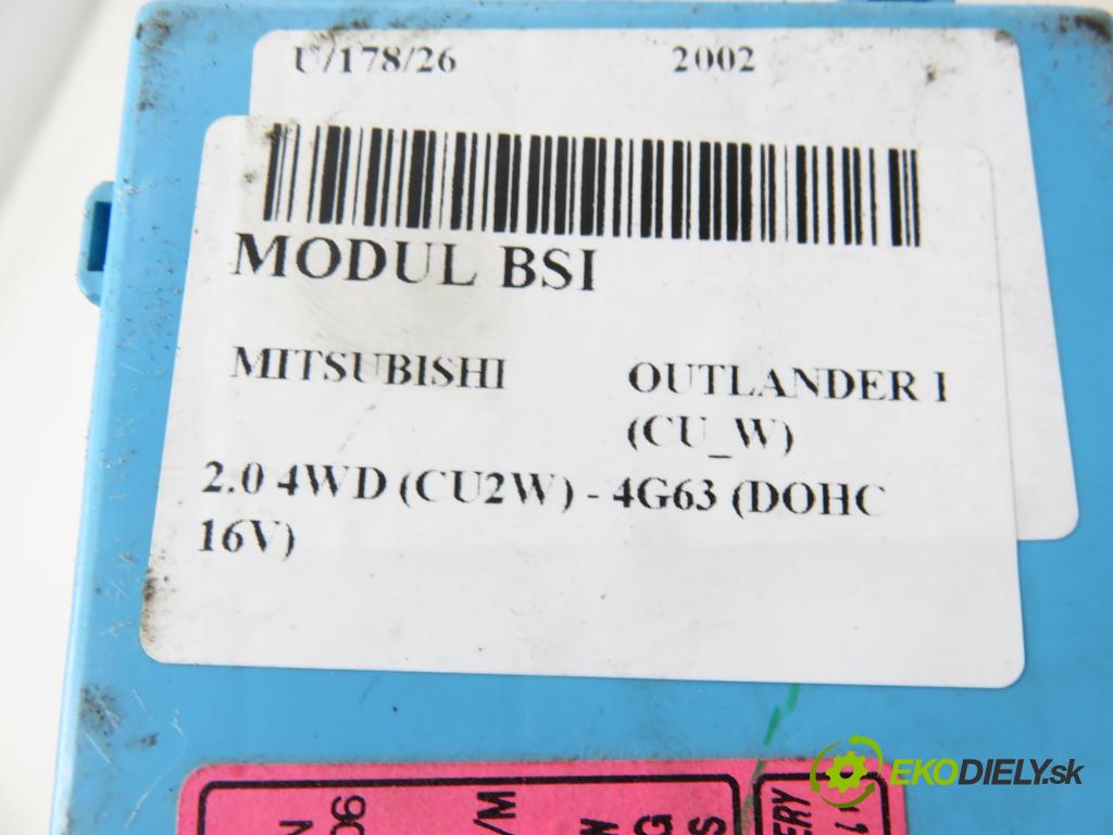 MITSUBISHI OUTLANDER I (CU_W) SUV 2002 100,00 2.0 4WD (CU2W) - 4G63 (DOHC 16V) 1997,00 MODUL BSI MR587875