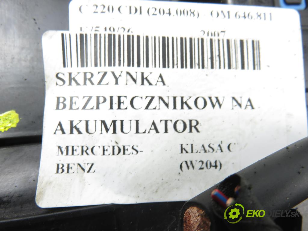 MERCEDES-BENZ KLASA C (W204) SEDAN 2007 125,00 C 220 CDI 170 - OM 646.811 2148,00 MODUL akumulátora A2045403650