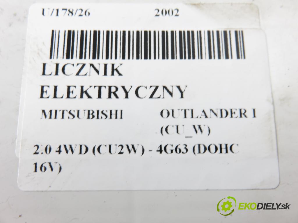 MITSUBISHI OUTLANDER I (CU_W) SUV 2002 100,00 2.0 4WD (CU2W) - 4G63 (DOHC 16V) 1997,00 prístrojovka elektrický MN151132