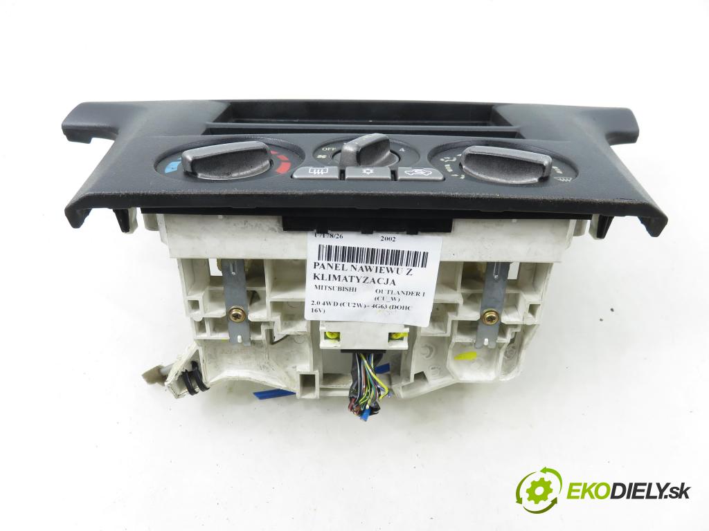 MITSUBISHI OUTLANDER I (CU_W) SUV 2002 100,00 2.0 4WD (CU2W) - 4G63 (DOHC 16V) 1997,00 Panel kúrenia KLIMATIZACE: MR979970HA