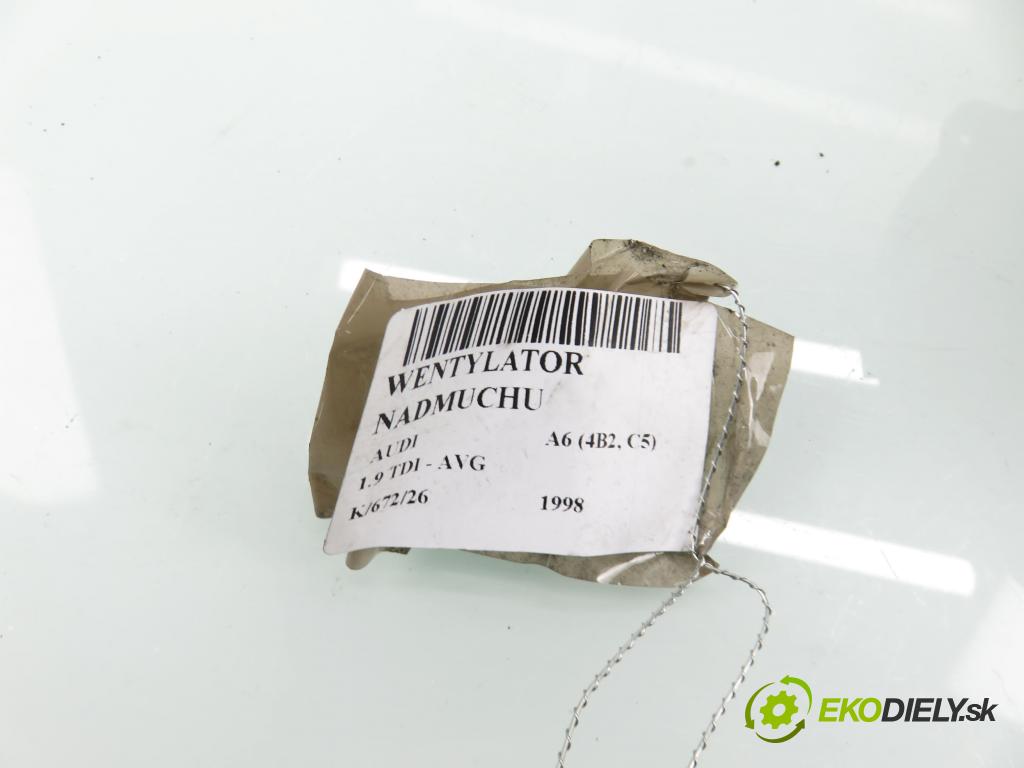 AUDI A6 (4B2, C5) SEDAN 1998 81,00 1.9 TDI 110 - AVG 1896,00 Ventilátor vetráku 4B1820021B ; MF0160700361
