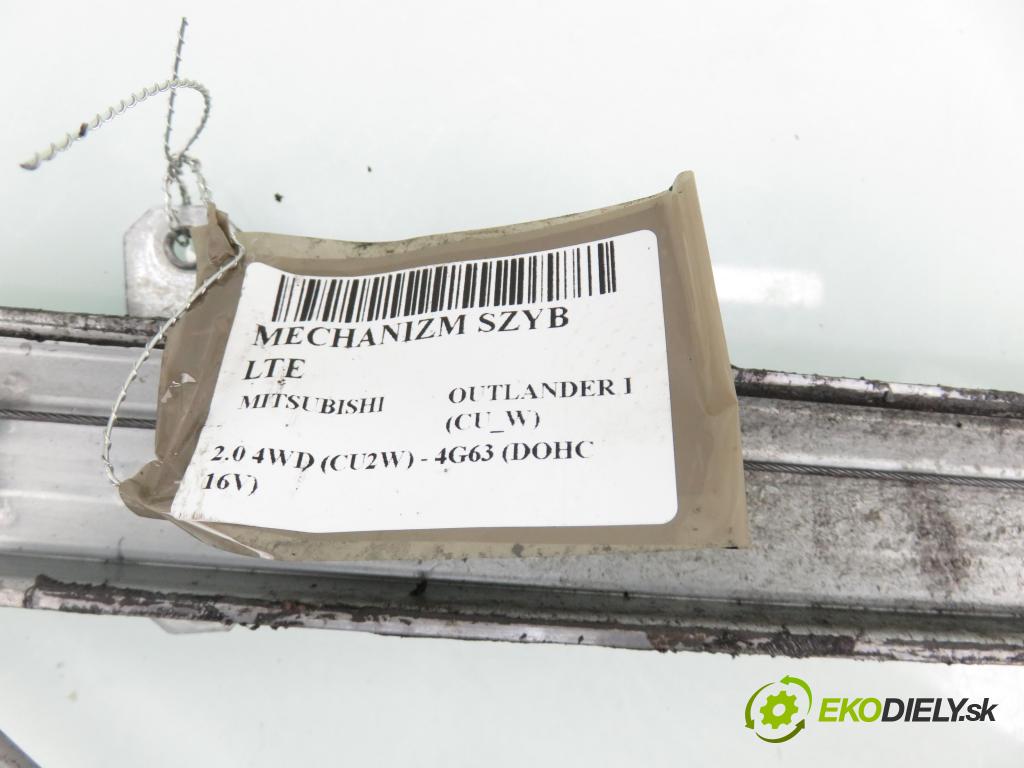 MITSUBISHI OUTLANDER I (CU_W) SUV 2002 100,00 2.0 4WD (CU2W) - 4G63 (DOHC 16V) 1997,00 mechanismus oken LTE MR573887LH