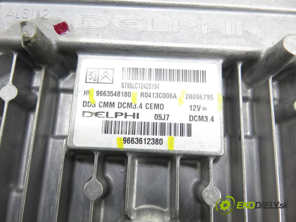 PEUGEOT 407 SW (6E_) KOMBI 2007 100,00 2.0 HDi 135 - RHR 1997,00 řídící jednotka motora 28096795 ; 9663612380 ; 9663548180