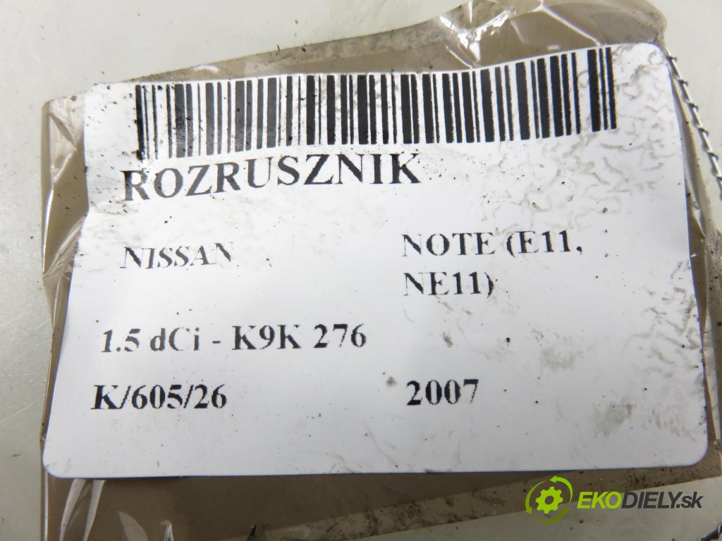 NISSAN NOTE (E11, NE11) HB 2007 63,00 1.5 dCi 86- K9K 276 1461,00 Štartér M0T87881 (Štartér)