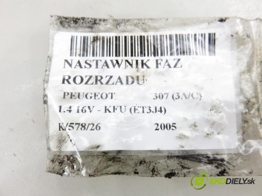PEUGEOT 307 (3A/C) HB 2005 65,00 1.4 16V - KFU (ET3J4) 1360,00 nastavovač časování VAČKOVÁ HŘÍDEL: 9649309780 ; F3472343 (Motor a příslušenství ostatní)