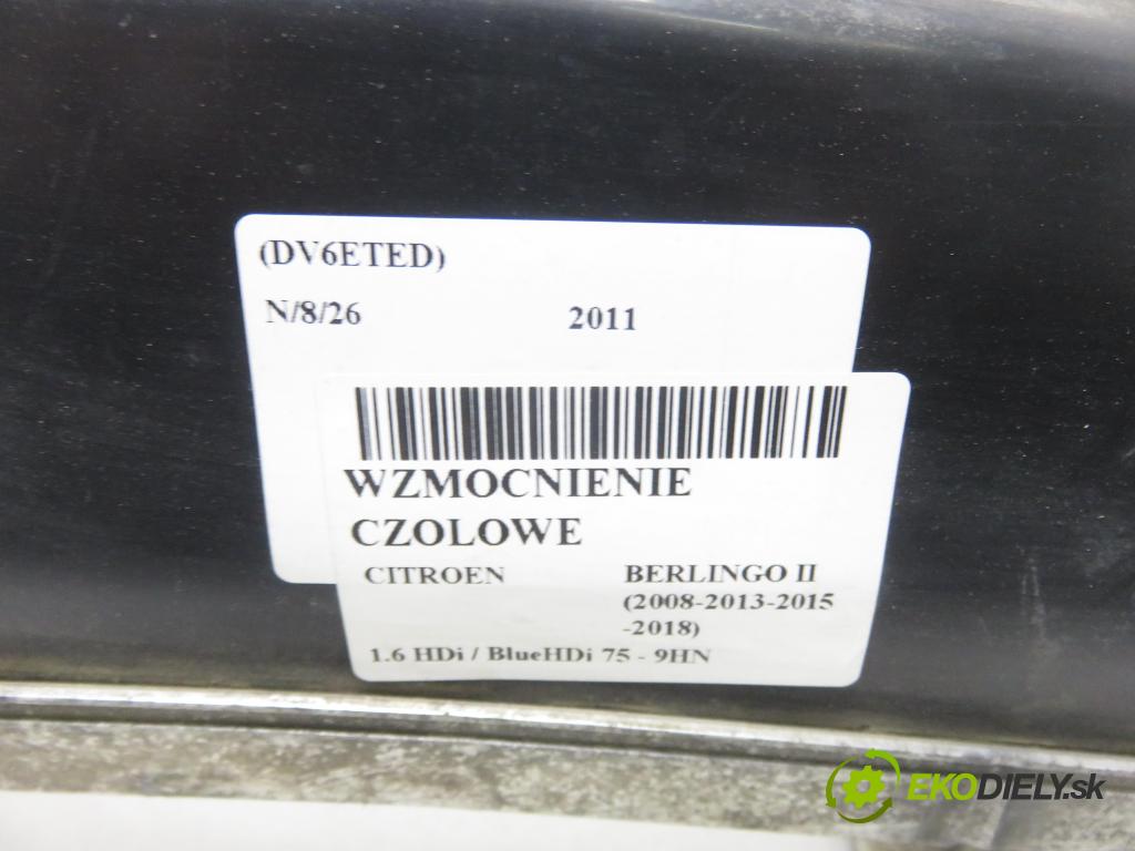 CITROEN BERLINGO Nadwozie pełne/minivan (B9) FURGON 2011 55,00 1.6 HDi / BlueHDi 75 - 9HN (DV6ETED) 1560,00 výztuha PŘEDNÍ 9681145780