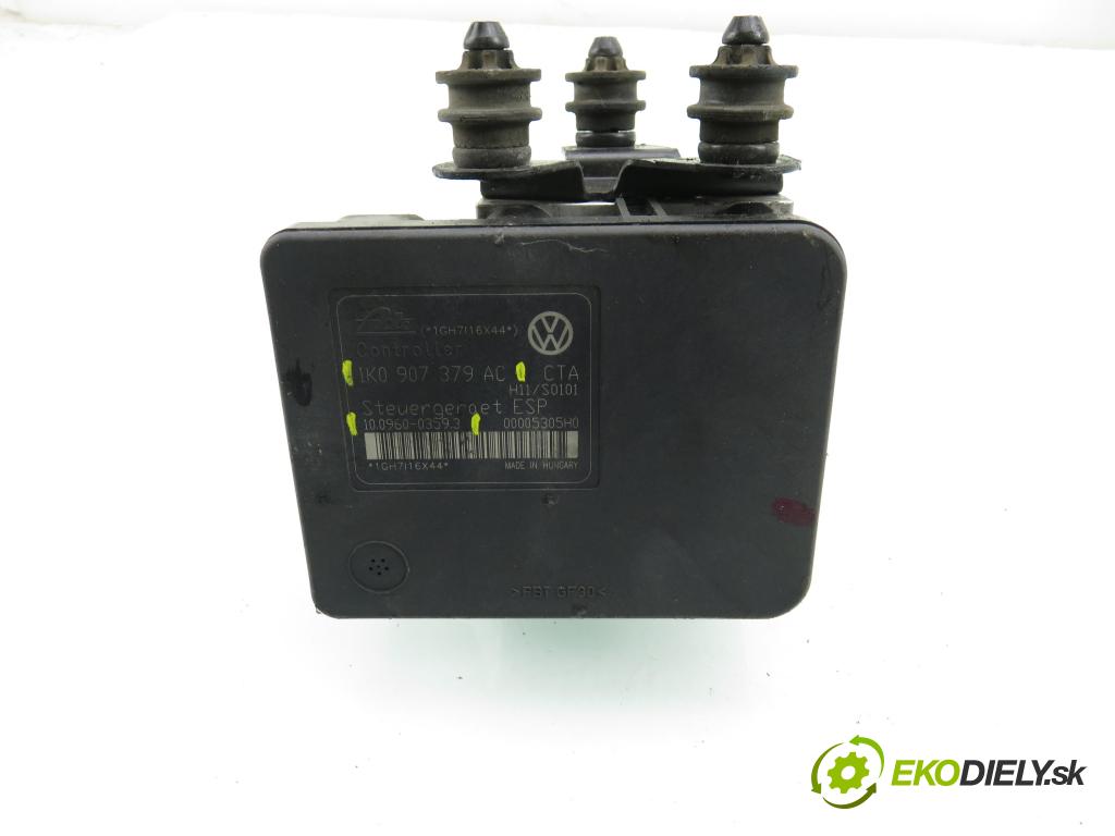 VW GOLF V (1K1) HB 2007 77,00 1.9 TDI - BLS 1896,00 Pumpa ABS 1K0907379AC ; 10096003593 ; 1K0614517AE (Pumpa ABS)