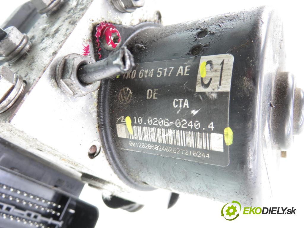 VW GOLF V (1K1) HB 2007 77,00 1.9 TDI - BLS 1896,00 Pumpa ABS 1K0907379AC ; 10096003593 ; 1K0614517AE (Pumpa ABS)