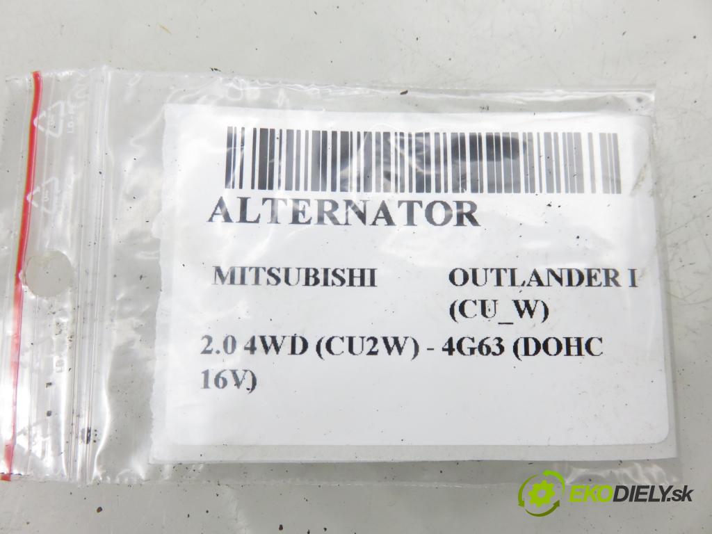 MITSUBISHI OUTLANDER I (CU_W) SUV 2002 100,00 2.0 4WD (CU2W) - 4G63 (DOHC 16V) 1997,00 Alternátor MN163016 ; A3TB6091 (Alternátor)