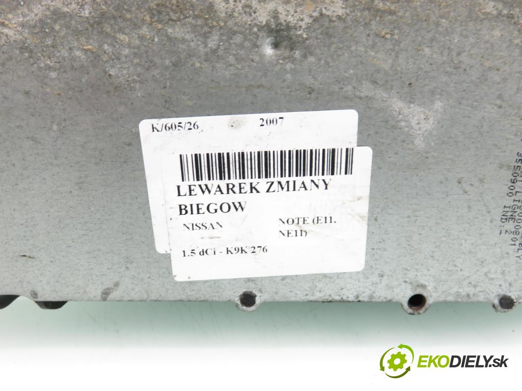 NISSAN NOTE (E11, NE11) HB 2007 63,00 1.5 dCi 86- K9K 276 1461,00 ZVEDÁK: 3550210A