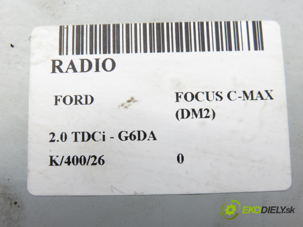 FORD FOCUS C-MAX (DM2) MINIVAN 2007 100,00 2.0 TDCi - G6DA 1997,00 RADIO CD BE4730