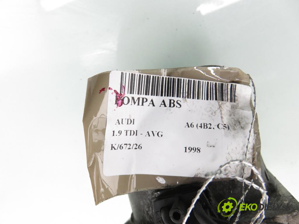 AUDI A6 (4B2, C5) SEDAN 1998 81,00 1.9 TDI 110 - AVG 1896,00 Pumpa ABS 0273004283 ; 0265220405 ; 8E0614111B (Pumpa ABS)