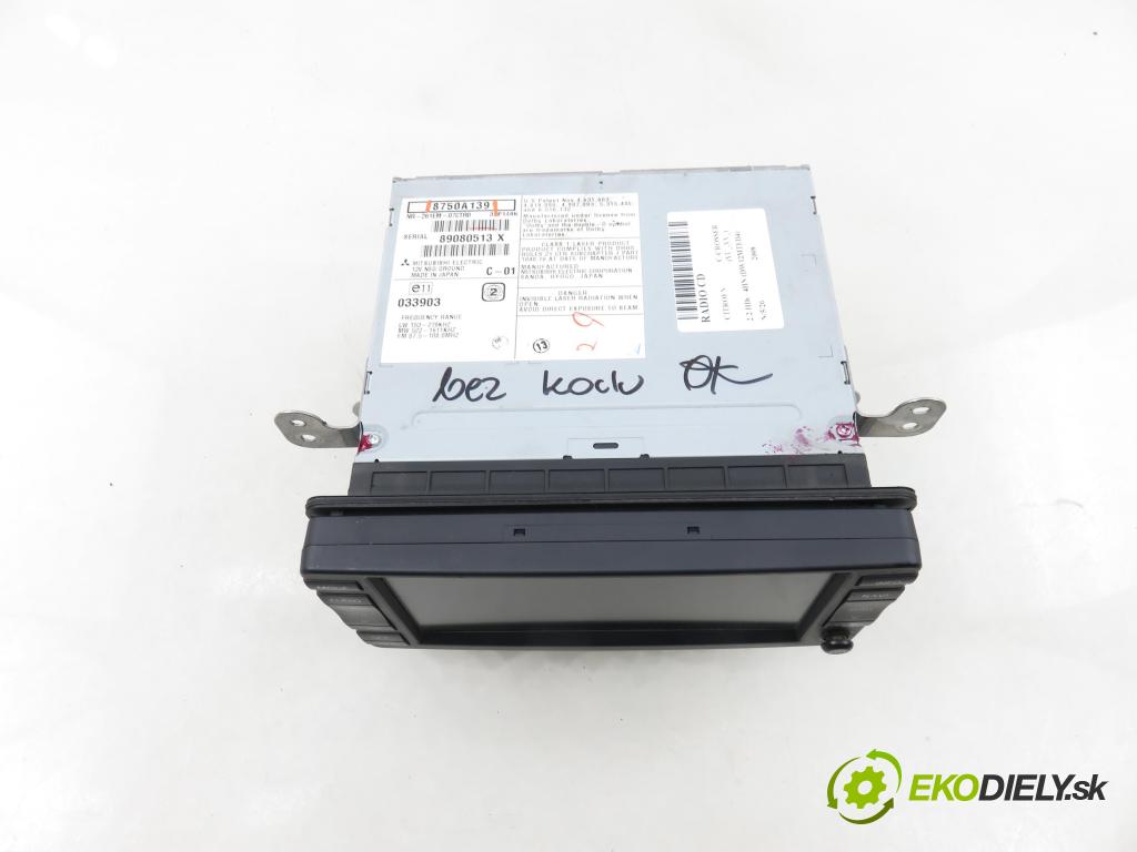 CITROEN C-CROSSER (EP_) SUV 2008 115,00 2.2 HDi 160 - 4HN (DW12MTED4) 2179,00 RADIO CD 8750A139