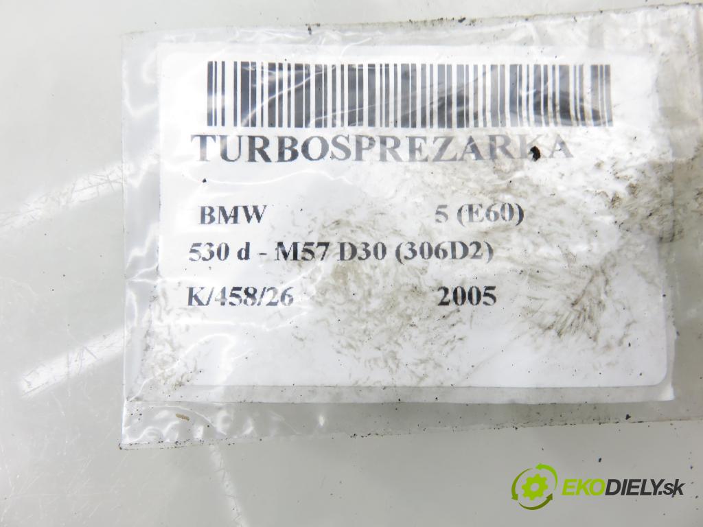BMW 5 (E60) SEDAN 2005 0,00 530 d - M57 D30 (306D2) 2993,00 RYCHLONABÍJEČKA: 7790308 (Kompletní turbodmychadlo)