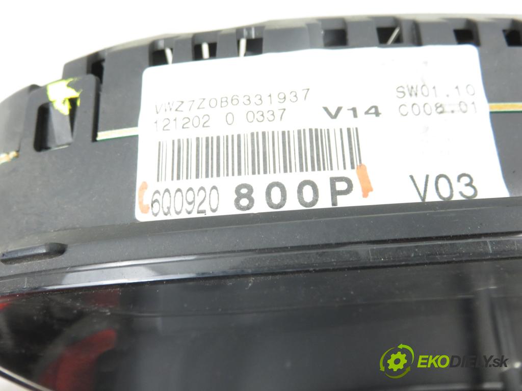 VW POLO (9N_) HB 2002 40,00 1.2 - BMD 1198,00 prístrojovka elektrický 6Q0920800P
