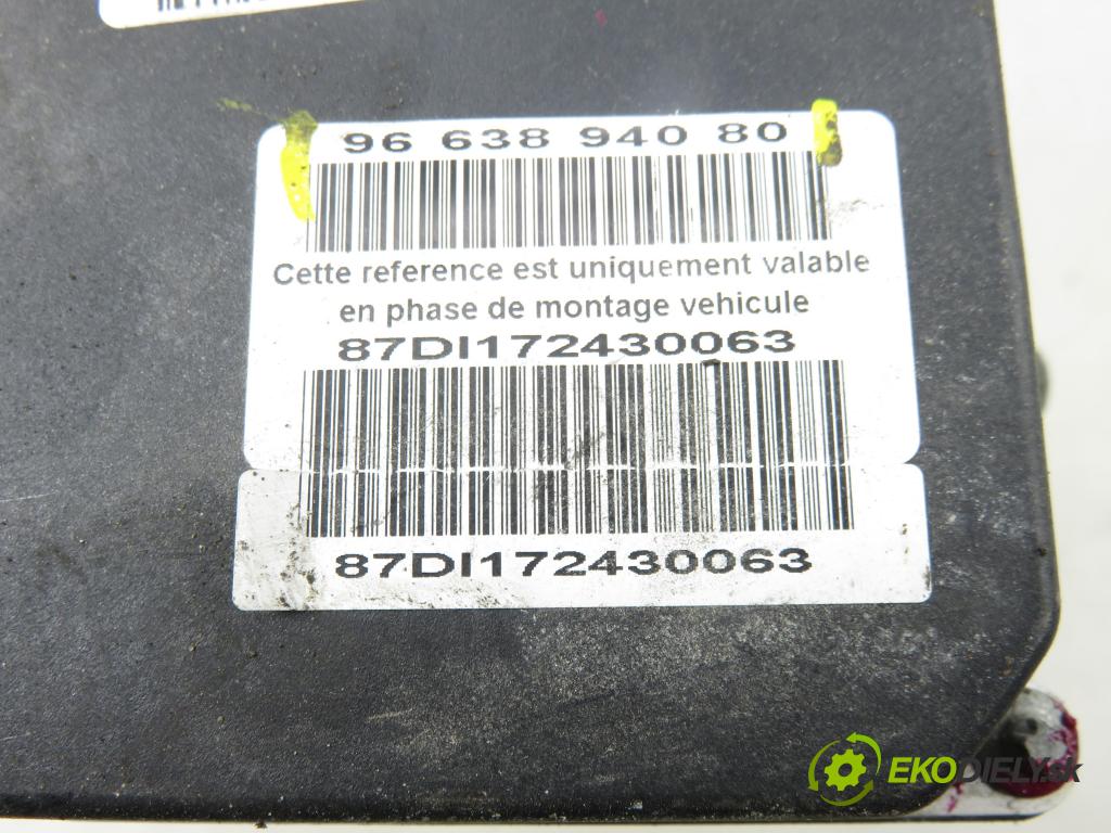 PEUGEOT 407 SW (6E_) KOMBI 2007 100,00 2.0 HDi 135 - RHR 1997,00 Pumpa ABS 9663894080 ; 0265950659 ; 0265235273 (Pumpa ABS)
