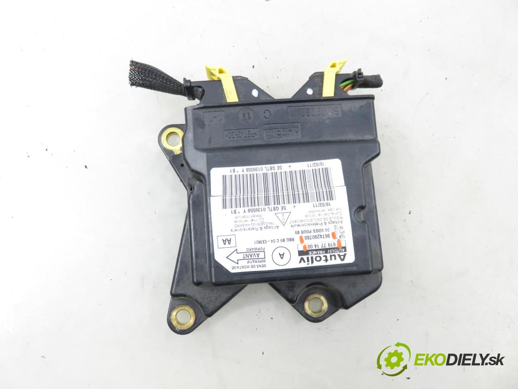 CITROEN BERLINGO Nadwozie pełne/minivan (B9) FURGON 2011 55,00 1.6 HDi / BlueHDi 75 - 9HN (DV6ETED) 1560,00 MODUL air BAG 9674290780 ; 619771400