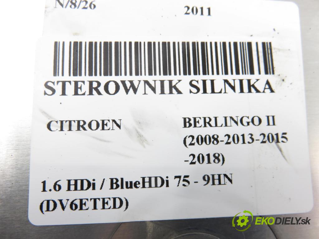 CITROEN BERLINGO Nadwozie pełne/minivan (B9) FURGON 2011 55,00 1.6 HDi / BlueHDi 75 - 9HN (DV6ETED) 1560,00 Riadiaca jednotka Motor 0281017863 ; 9677006780