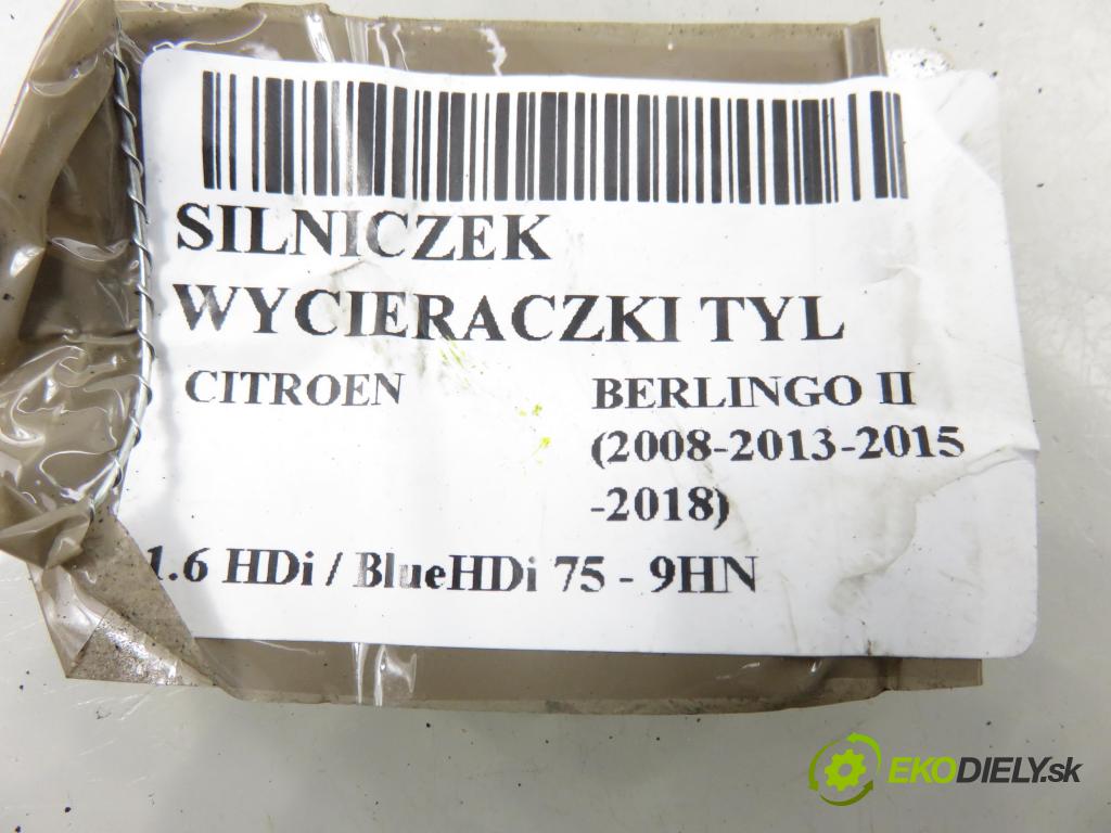 CITROEN BERLINGO Nadwozie pełne/minivan (B9) FURGON 2011 55,00 1.6 HDi / BlueHDi 75 - 9HN (DV6ETED) 1560,00 Motorček stierače zadné 9683363780 ; 53033412