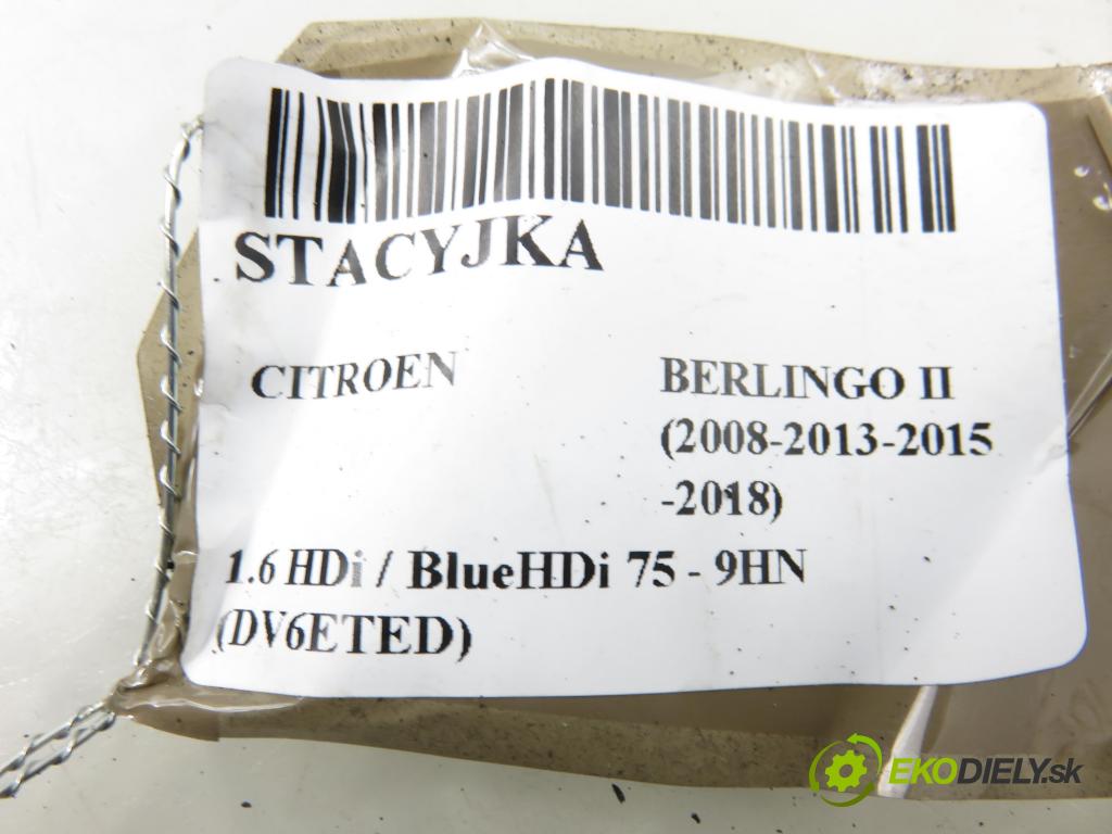 CITROEN BERLINGO Nadwozie pełne/minivan (B9) FURGON 2011 55,00 1.6 HDi / BlueHDi 75 - 9HN (DV6ETED) 1560,00 spínačka / VLOŽKY E1105995 ; N0503451