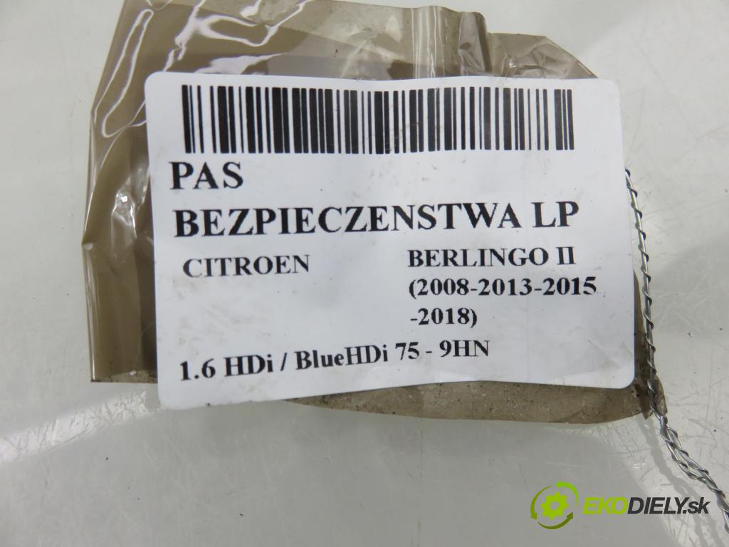 CITROEN BERLINGO Nadwozie pełne/minivan (B9) FURGON 2011 55,00 1.6 HDi / BlueHDi 75 - 9HN (DV6ETED) 1560,00 držák BEZPEČNOST LP 96746321XX