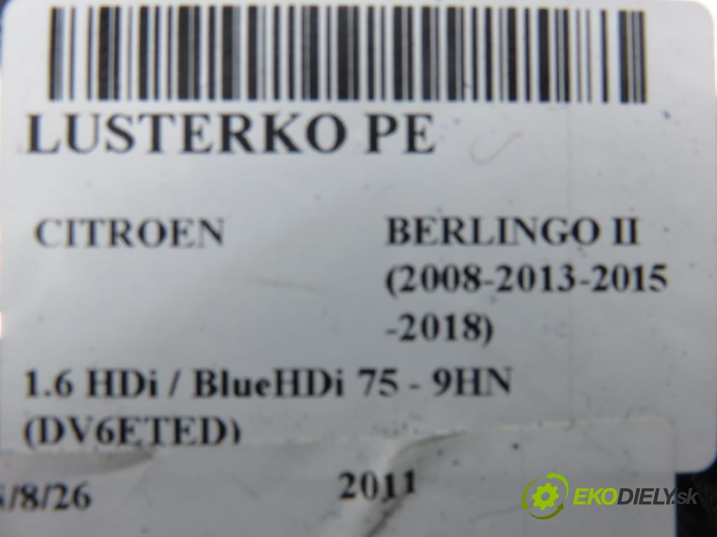 CITROEN BERLINGO Nadwozie pełne/minivan (B9) FURGON 2011 55,00 1.6 HDi / BlueHDi 75 - 9HN (DV6ETED) 1560,00 zpětné zrcátko