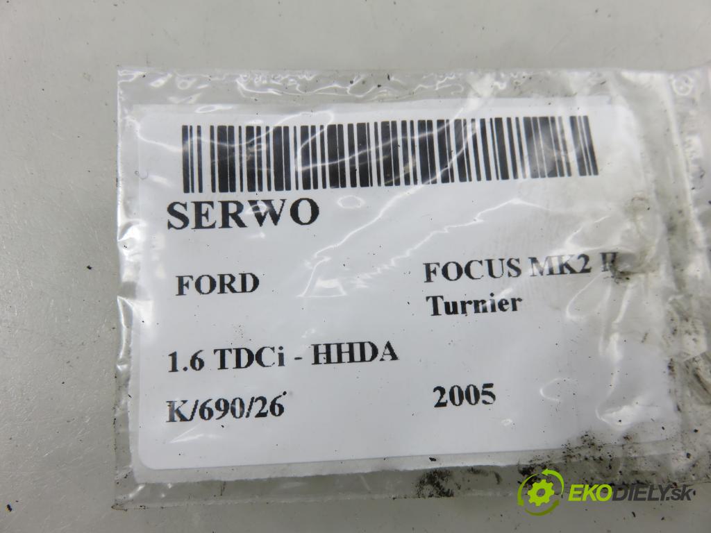FORD FOCUS II Turnier (DA_, FFS, DS) KOMBI 2005 66,00 1.6 TDCi - HHDA 1560,00 Posilovač 6M512B195BC ; 03776206324 (Servočerpadlo)
