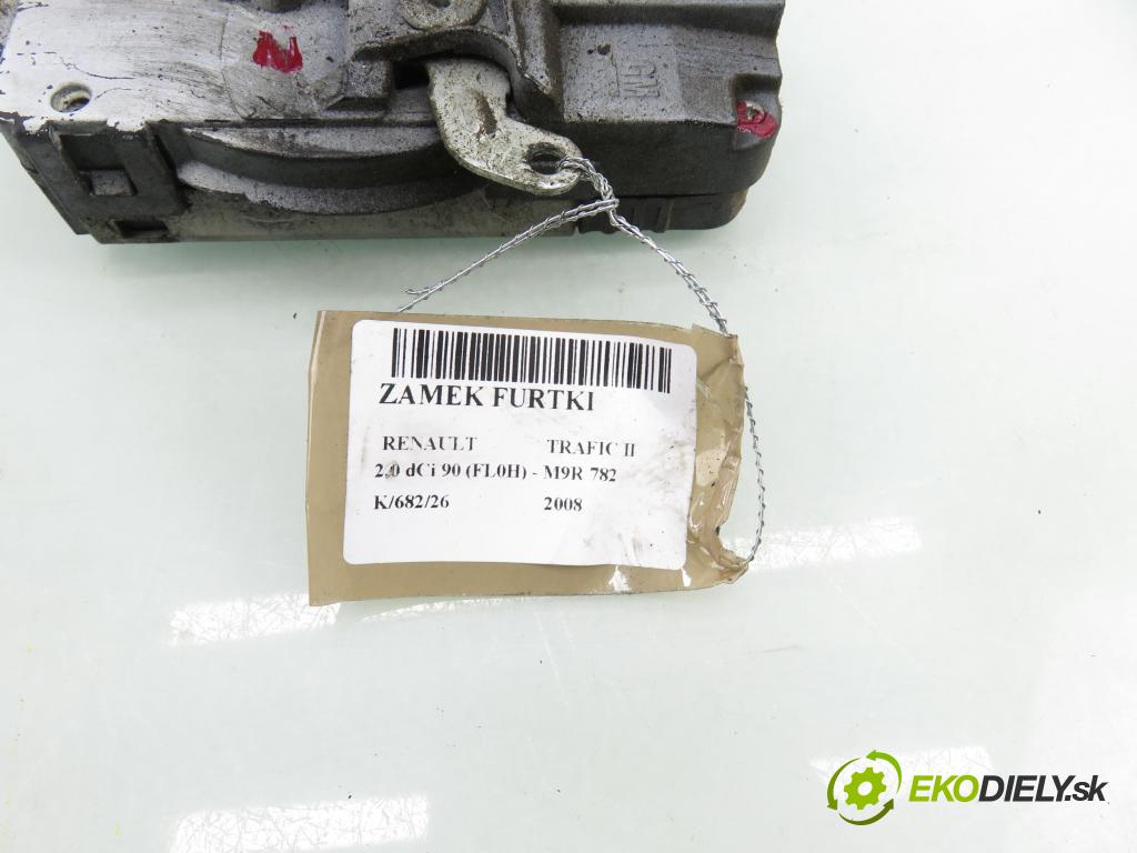 RENAULT TRAFIC II Skrzynia (FL) FURGON 2008 0,00 2.0 dCi 90 (FL0H) - M9R 782 1995,00 zámok dvierka