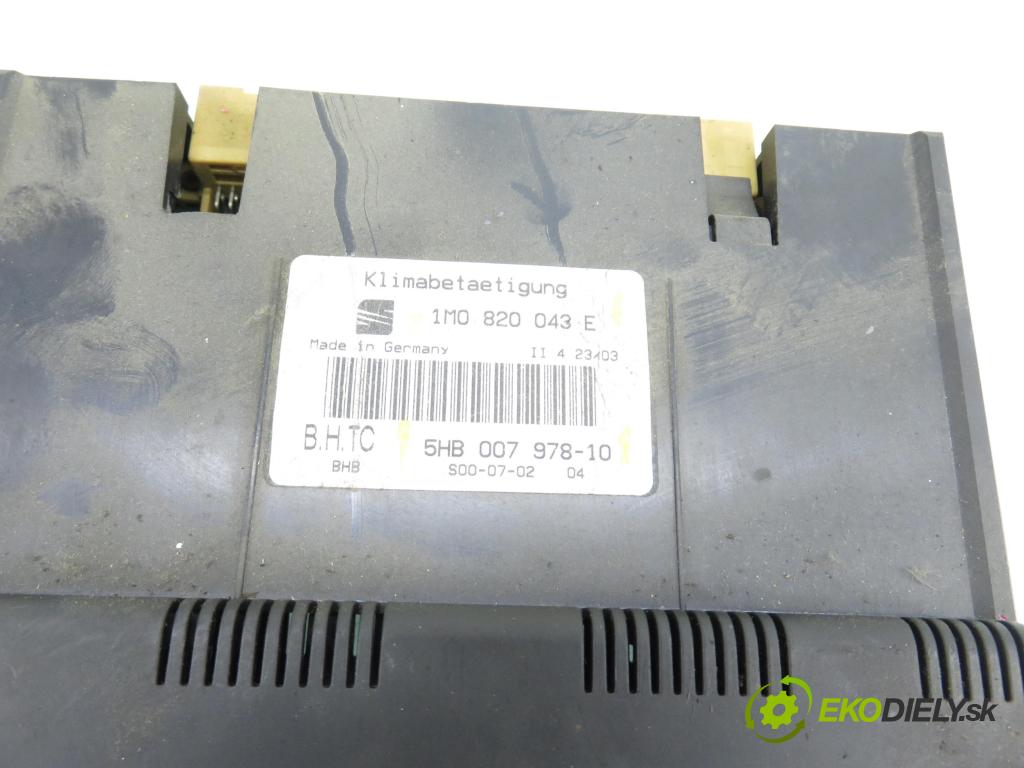 SEAT TOLEDO II (1M2) SEDAN 2001 81,00 1.9 TDI - ASV 1896,00 Panel kúrenia KLIMATRONIK 1M0820043 ; 5HB00797810