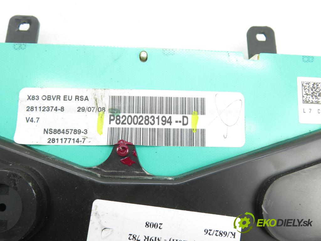 RENAULT TRAFIC II Skrzynia (FL) FURGON 2008 0,00 2.0 dCi 90 (FL0H) - M9R 782 1995,00 prístrojovka elektrický P8200283194 ; P8200283194D
