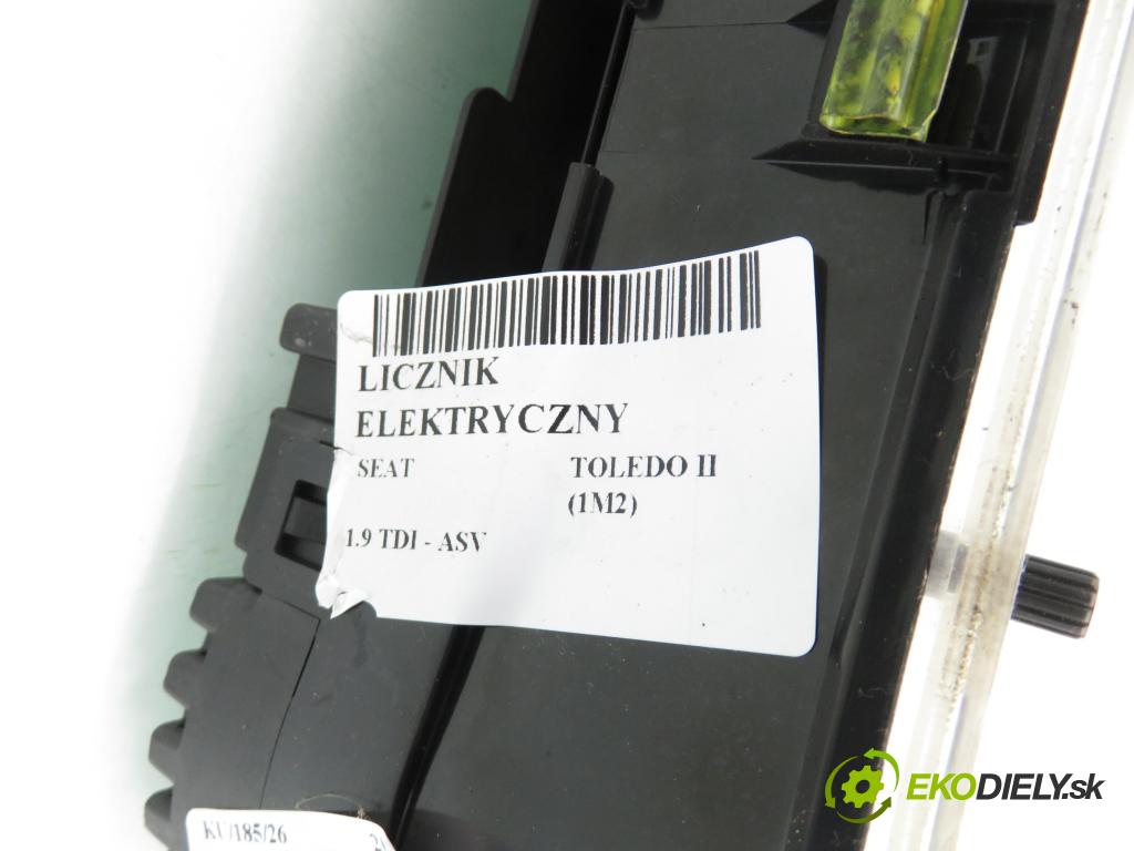 SEAT TOLEDO II (1M2) SEDAN 2001 81,00 1.9 TDI - ASV 1896,00 prístrojovka elektrický 1M0920822D