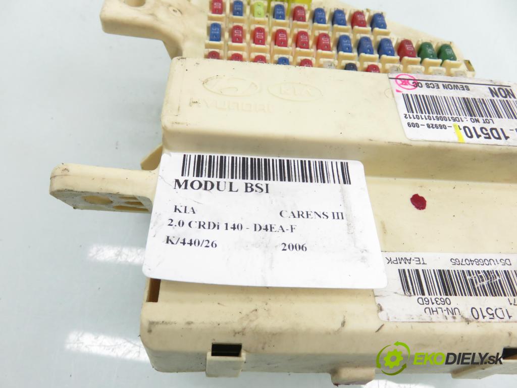 KIA CARENS III (UN) MINIVAN 2006 103,00 2.0 CRDi 140 1991,00 MODUL BSI 919501D510