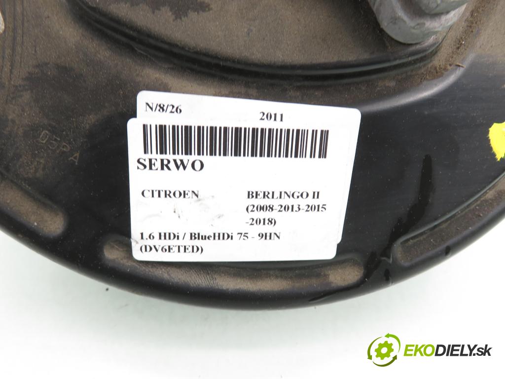 CITROEN BERLINGO Nadwozie pełne/minivan (B9) FURGON 2011 55,00 1.6 HDi / BlueHDi 75 - 9HN (DV6ETED) 1560,00 posilovač 9681268680 (Servočerpadlo)
