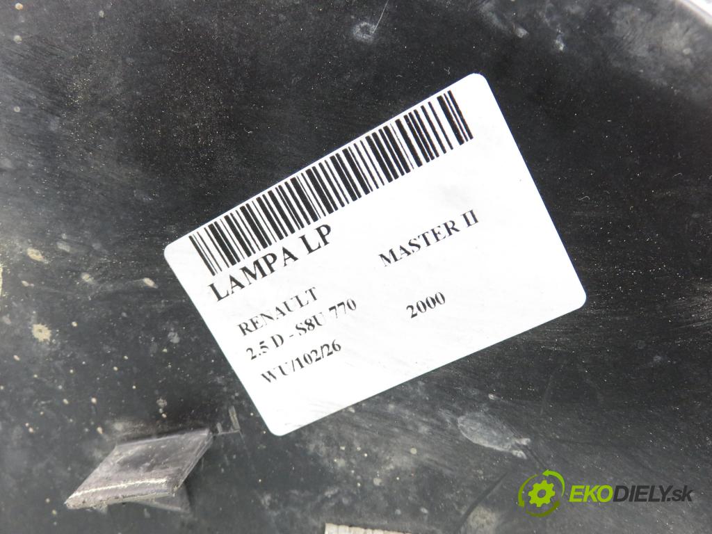RENAULT MASTER II Platforma / podwozie (ED/HD/UD) KABINA/PLATFORMA 2000 59,00 2.5 D - S8U 770 2499,00 Svetlo LP 7700352103 ; 7700352103C