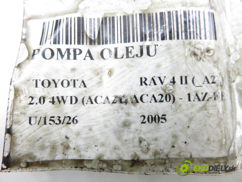 TOYOTA RAV 4 II (_A2_) SUV 2005 110,00 2.0 4WD 150 - 1AZ-FE 1998,00 Pumpa oleja (Olejová pumpa)