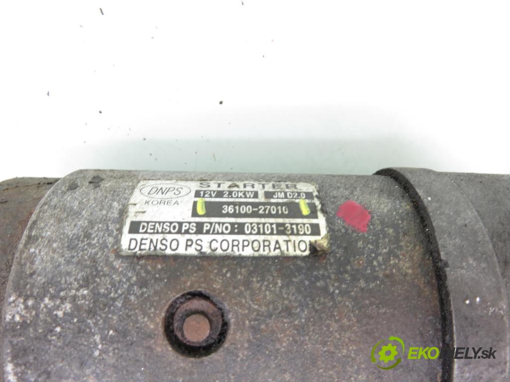 KIA CARENS III (UN) MINIVAN 2006 103,00 2.0 CRDi 140 1991,00 startér 3610027010 (Startér)