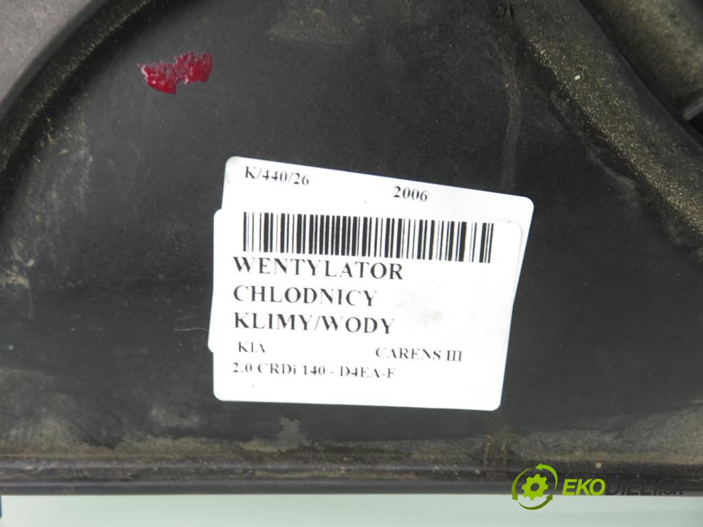 KIA CARENS III (UN) MINIVAN 2006 103,00 2.0 CRDi 140 1991,00 Ventilátor chladič klíma/voda 00S3A2395