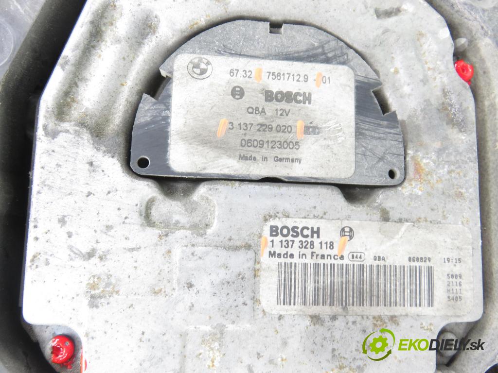 BMW 5 (E60) SEDAN 2006 120,00 520 d - M47 D20 (204D4) 1995,00 Ventilátor chladič klíma/voda 7561712 ; 3137229020 ; 1137328118