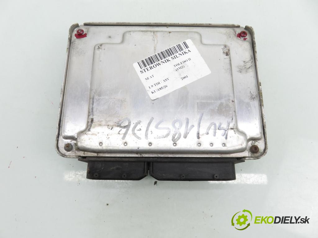 SEAT TOLEDO II (1M2) SEDAN 2001 81,00 1.9 TDI - ASV 1896,00 Riadiaca jednotka Motor 038906012FK ; 0281010683