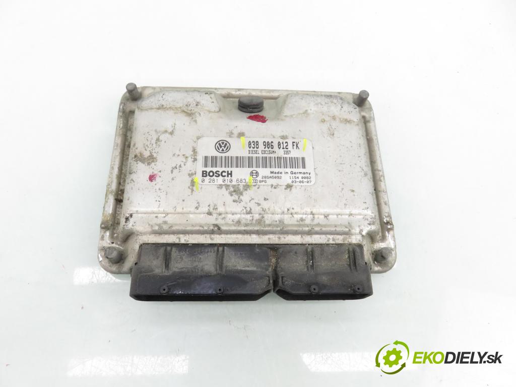 SEAT TOLEDO II (1M2) SEDAN 2001 81,00 1.9 TDI - ASV 1896,00 Riadiaca jednotka Motor 038906012FK ; 0281010683