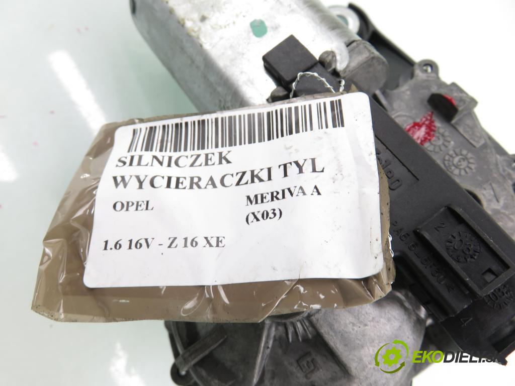 OPEL MERIVA A nadwozie wielkoprzestrzenne (MPV) (X03) MINIVAN 2003 74,00 1.6 16V - Z 16 XE 1598,00 motorek stěrače ZADNÍ: