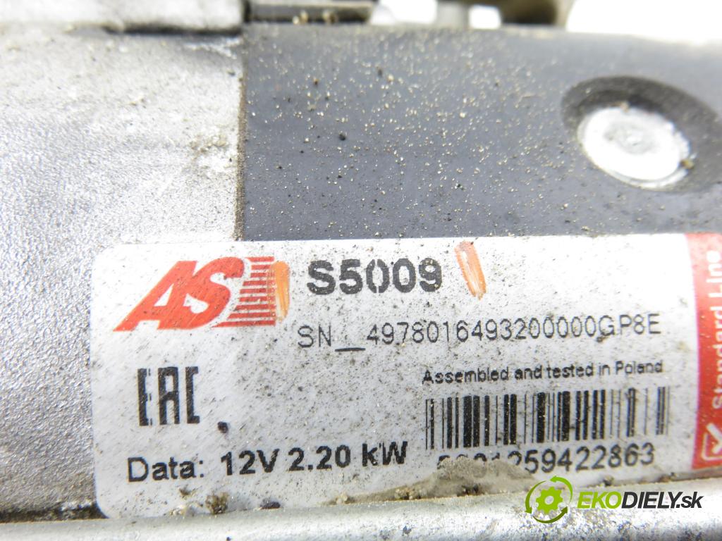 RENAULT MASTER II Platforma / podwozie (ED/HD/UD) KABINA/PLATFORMA 2000 59,00 2.5 D - S8U 770 2499,00 startér S5009 (Startér)