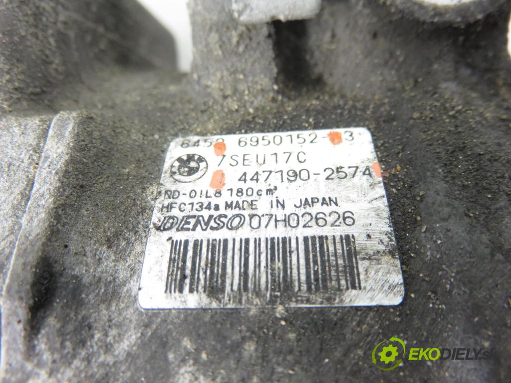 BMW 5 (E60) SEDAN 2006 120,00 520 d - M47 D20 (204D4) 1995,00 KOMPRESOR: klimatizace 6950152 ; 4471902574 (Kompresor klimatizace)