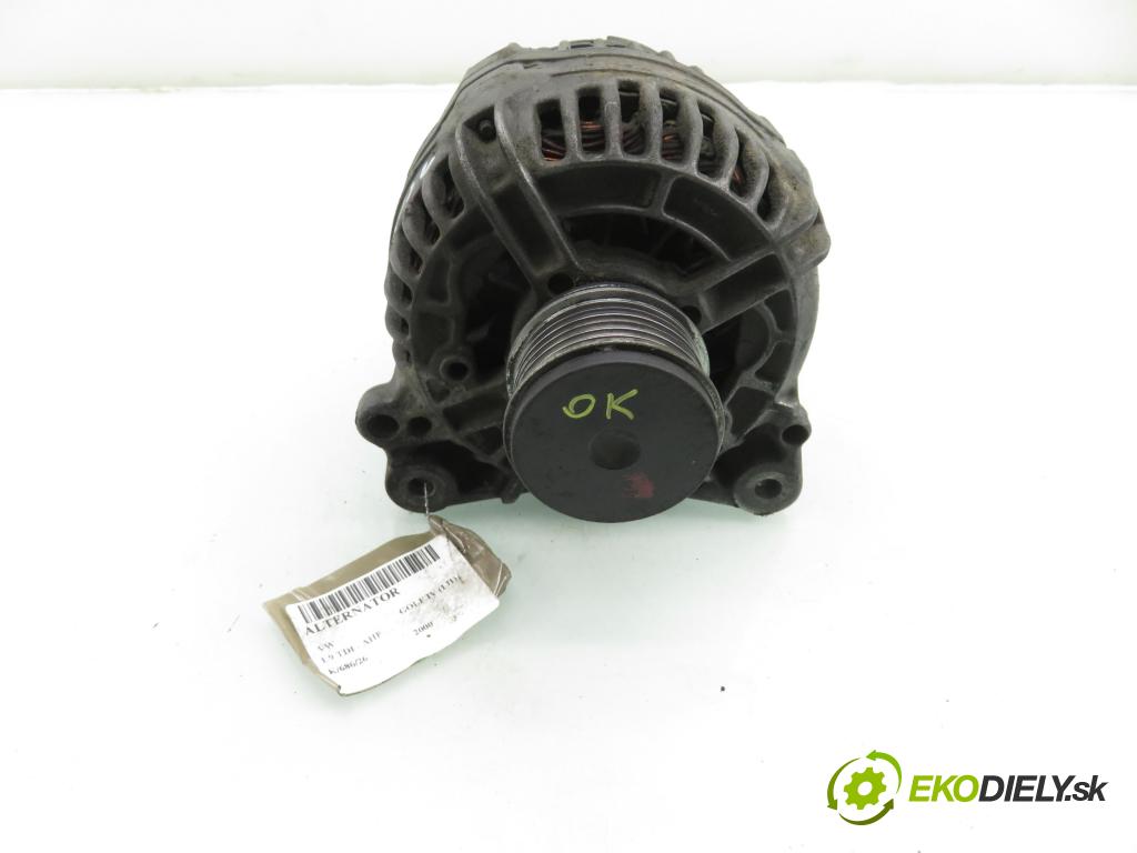 VW GOLF IV (1J1) HB 2000 81,00 1.9 TDI - AHF 1896,00 Alternátor 028903028E ; 0124515010 (Alternátor)